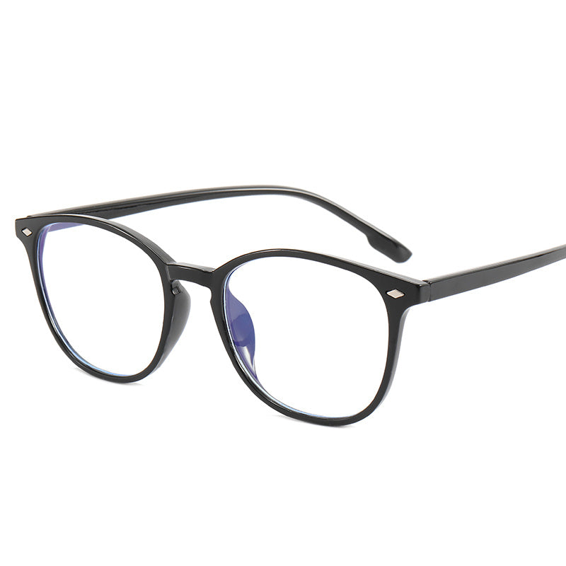 Multicolor Women's Round Frame Glasses Light Blocking Spectacles
