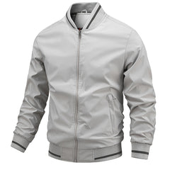 Men's Zipper Baseball Collar Jackets with Pockets