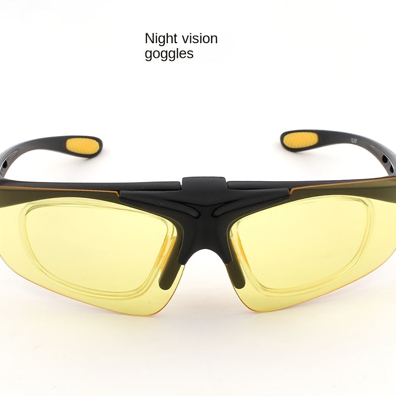 Men's Retro Cycling Glasses Outdoor Sports Flip Sunglasses