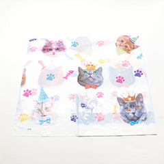 Cat Paw Print Plastic Tablecloth for Pet Themed Party