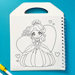 Princess Coloring Book & Markers Set