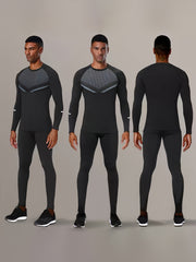 Men's 2 Piece Skinny Fit T-Shirt and Leggings Set