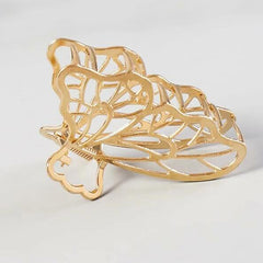 Large Metal Hair Claw Clips Butterfly Lady Thick Hair Barrette Non slip