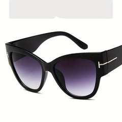 Oversized Cat Eye Sunglasses Women Gradient Lens Outing Fishing Sports Sunshade