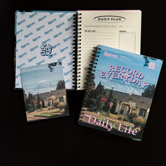 Coil Book Flat Book Retro Style 128 Pages Diary Notebook