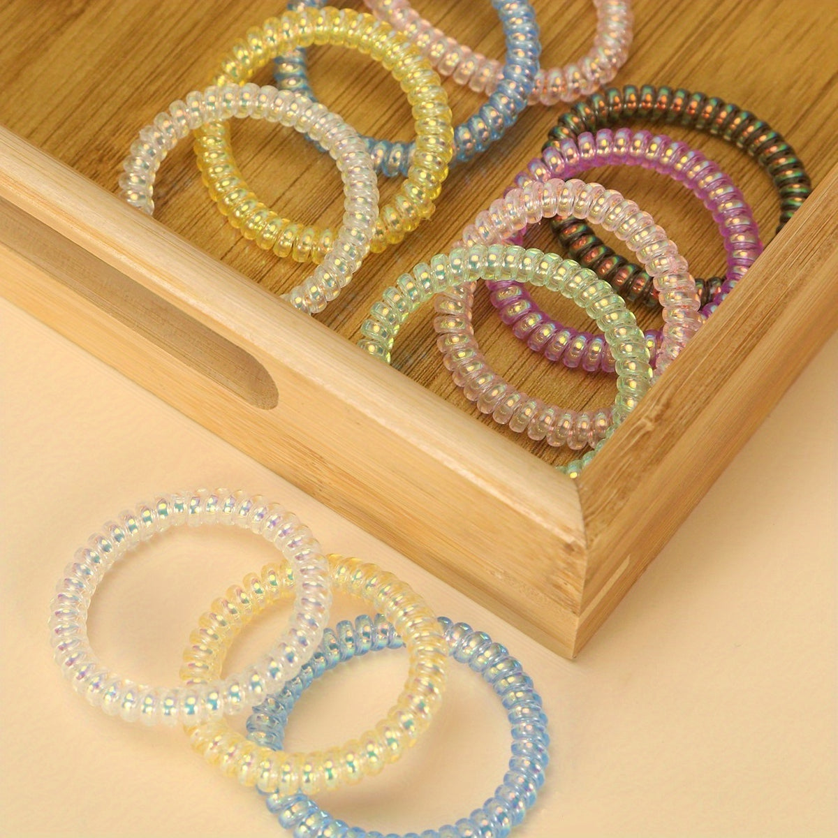 11pcs Candy Coil Hair Tie Sweet Hair Accessories For Girls Women