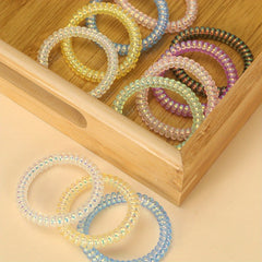 11pcs Candy Coil Hair Tie Sweet Hair Accessories For Girls Women