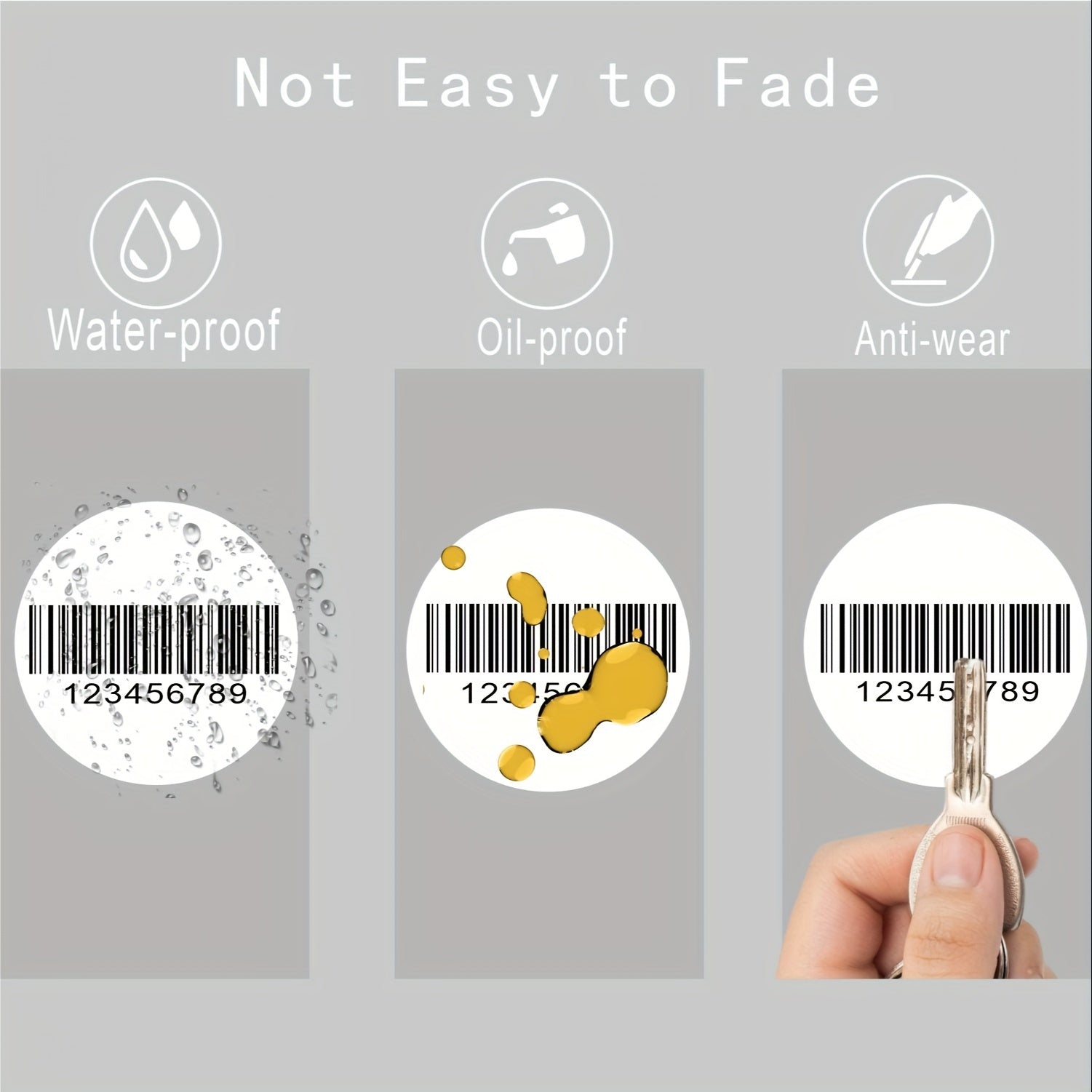 750 Sheets 51mm Round Thermal Paper for Label Printers
