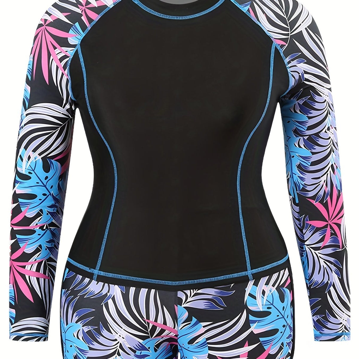  Modest Swimsuit Set Women's Plus Long Sleeve