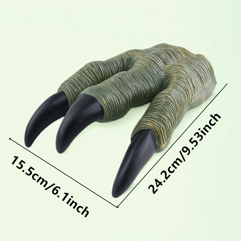 Dinosaur Claw Puppets Green Gloves for Halloween Christmas
