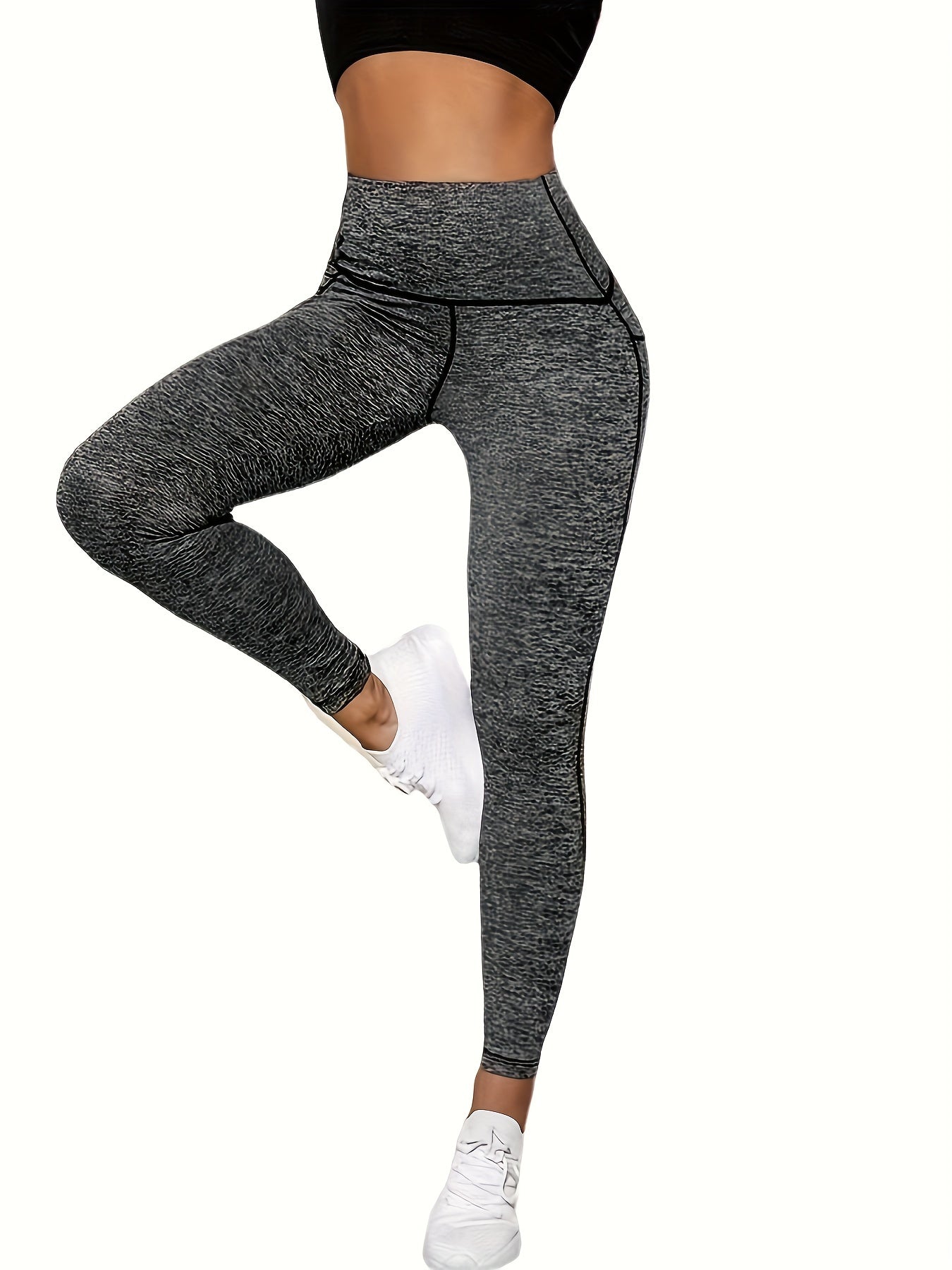 High Waist Yoga Leggings Pocket Skinny Butt Lifting Running Pants