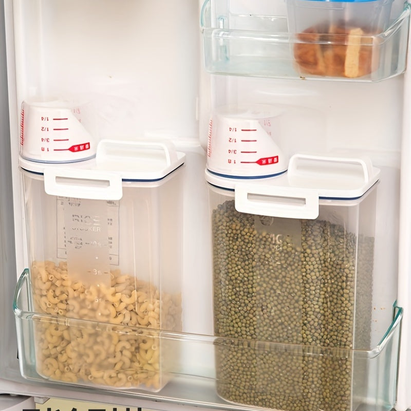 2.5L Plastic Cereal Dispenser and Storage Box Kitchen Food Grain Rice Container