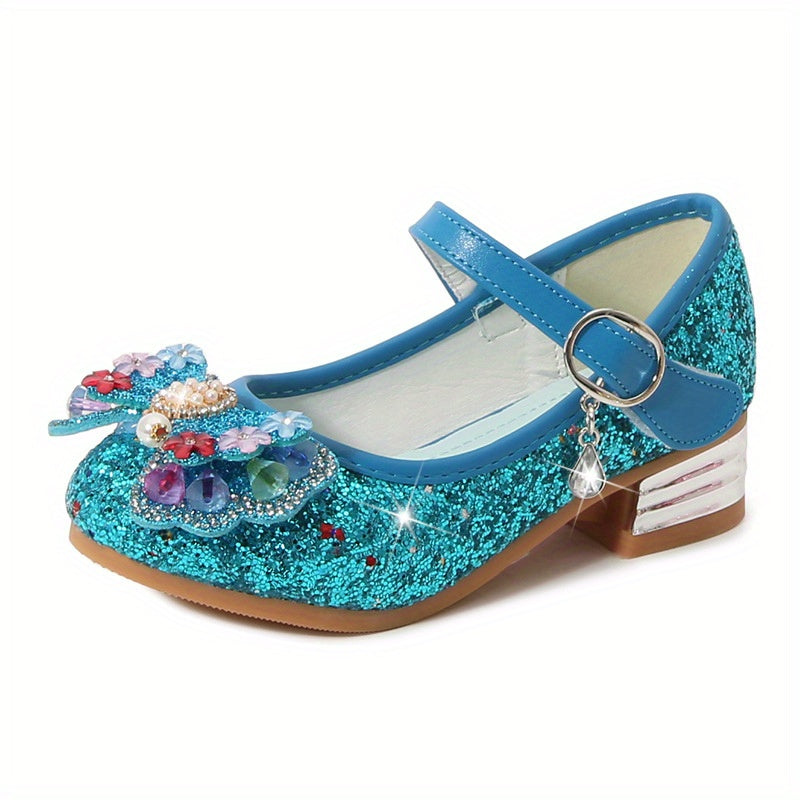 Girls' Cartoon Ballet Shoes With Bow Tie Lightweight Princess Sandals