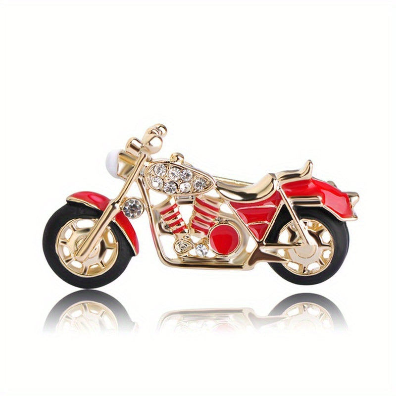 Men's Motorcycle Brooch for Fashionable Style