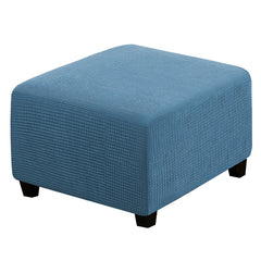 1pc Ottoman Elastic All-inclusive Stool Cover Chair Cover Square Ottoman Covers