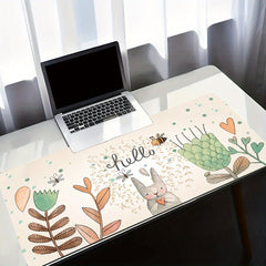 Rabbit Pattern Large Mouse Pad Anti-Slip Office Pad