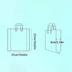 5pcs Golden Grid Bag for Christmas and Party Supplies
