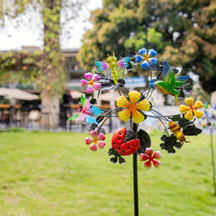 Creative Wind Spinner Stake Yard Garden Outdoor Decor Gift Bird Repeller