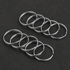 20pcs Silver Plated Blank Key Ring Split Rings Bulk 2.54 cm