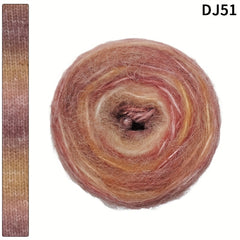 Gradient Rainbow Yarn Acrylic Polyester Soft Scarf Sweat