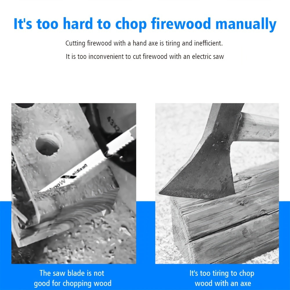 Wood Chopping Machine Drill Bit Steel Threaded Cone Wood Splitting Tool