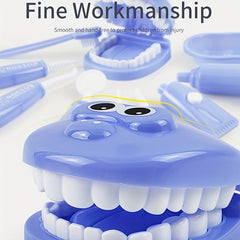 9pcs Dental Toy Set for Pretend Play as Doctors and Nurses