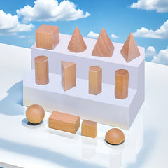 Wooden 3D Building Blocks for Fine Motor Skills