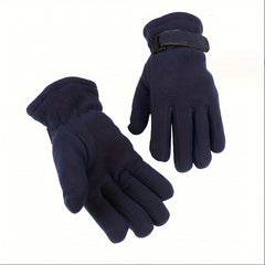 Warm Fleece Outdoor Cycling Gloves Thickened Windproof Ski Gloves
