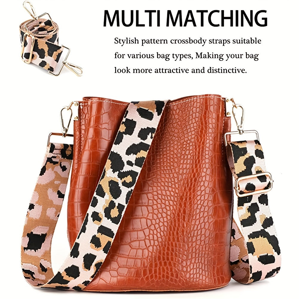 Canvas Bag Crossbody Strap Metal Buckle Adjustable Shoulder Handbag Accessory