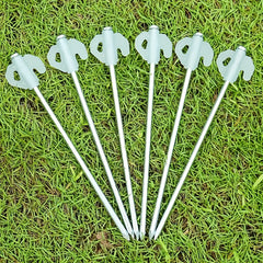 Fluorescent Tent Stakes Durable Ground Nails for Camping
