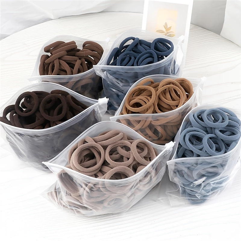 50pcs Solid Hairbands Elastic Hairbands Hair Accessories Bulk Hair Ties