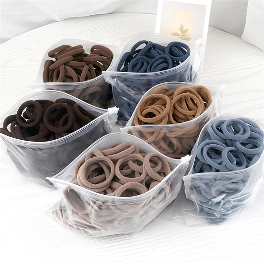 50pcs Solid Hairbands Elastic Hairbands Hair Accessories Bulk Hair Ties