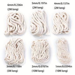 Twisted Rope Macrame Fabric Cord Twine String DIY Craft Knitting