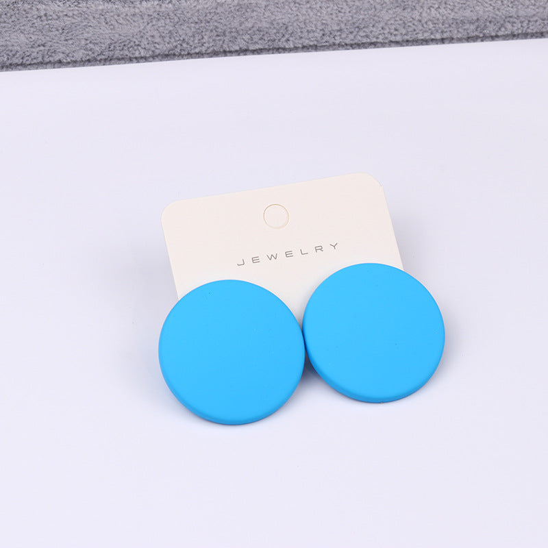 Colorful Acrylic Big Stud Earrings for Women Girls Teen 1Pair