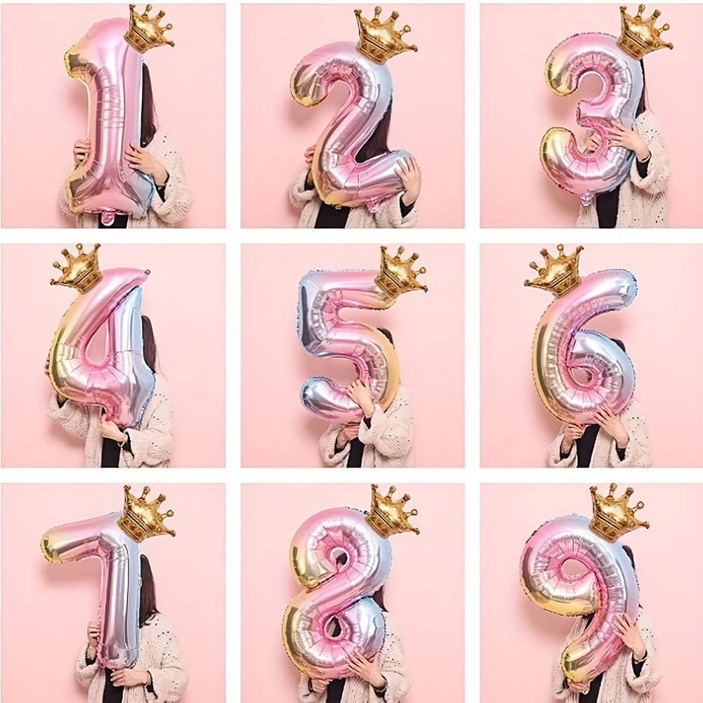 101 6 Cm Digital Birthday Balloon Polyester Film Helium Balloon
