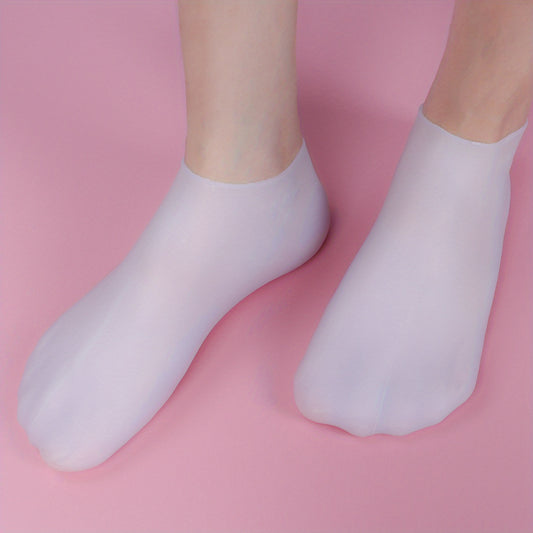 Moisturizing Silicone Gel Socks for Dry Cracked Heels Foot Care Tool