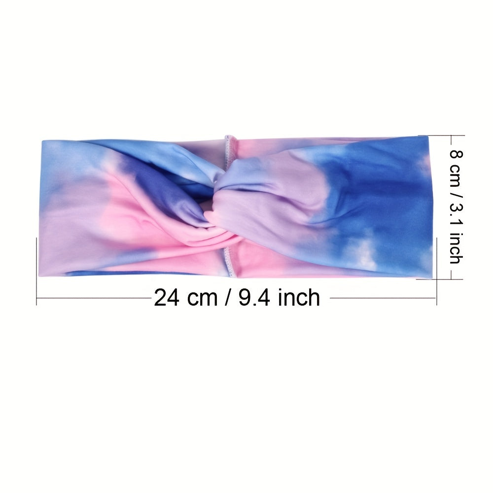 Colorful Tie Dye Women's Sports Headband