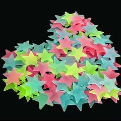 Kids Room Stars Luminous Stickers Set 100pc