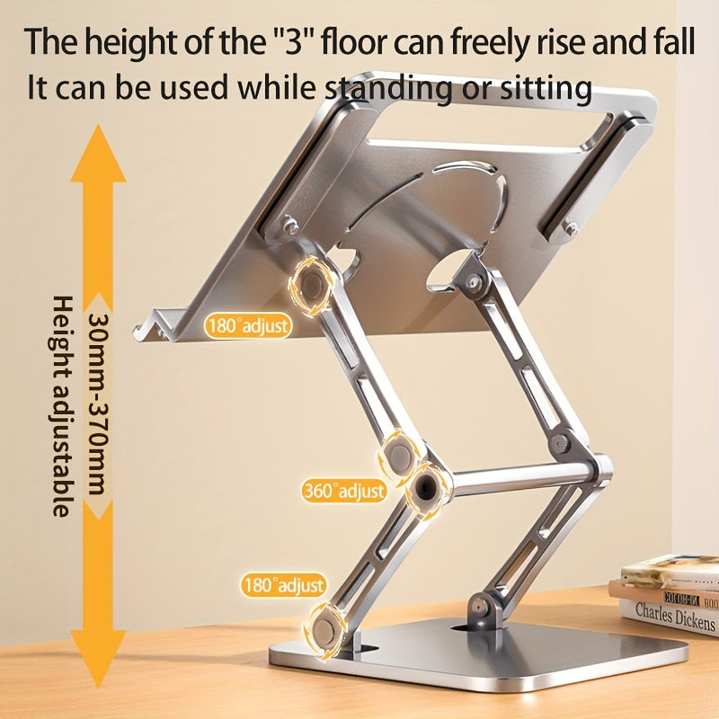Aluminum Alloy Study and Office Bracket, Adjustable Rotatable