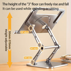 Aluminum Alloy Study and Office Bracket, Adjustable Rotatable