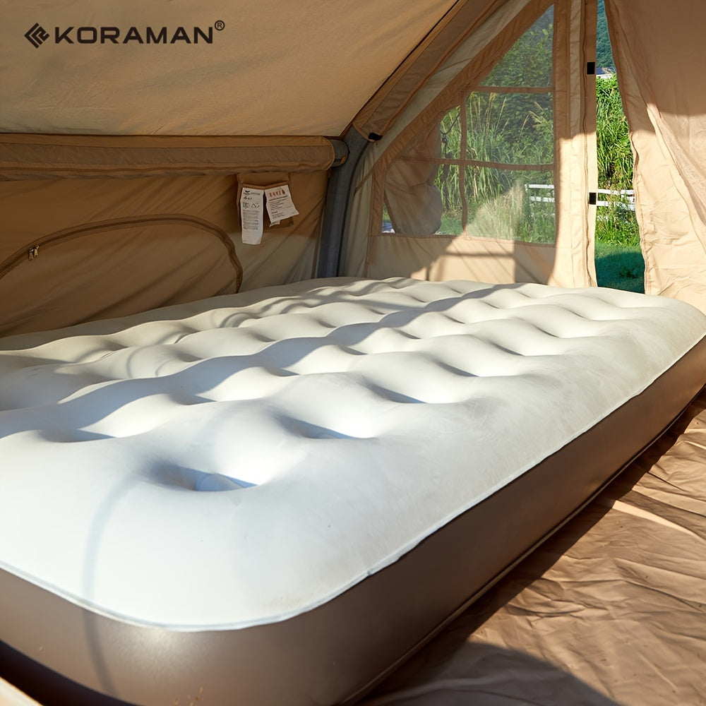 KORAMAN Portable Camping Airbed Comfortable Bed for Home Camping & Travel
