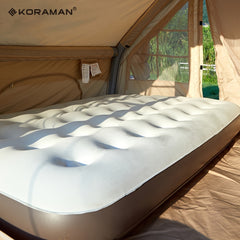 KORAMAN Portable Camping Airbed Comfortable Bed for Home Camping & Travel