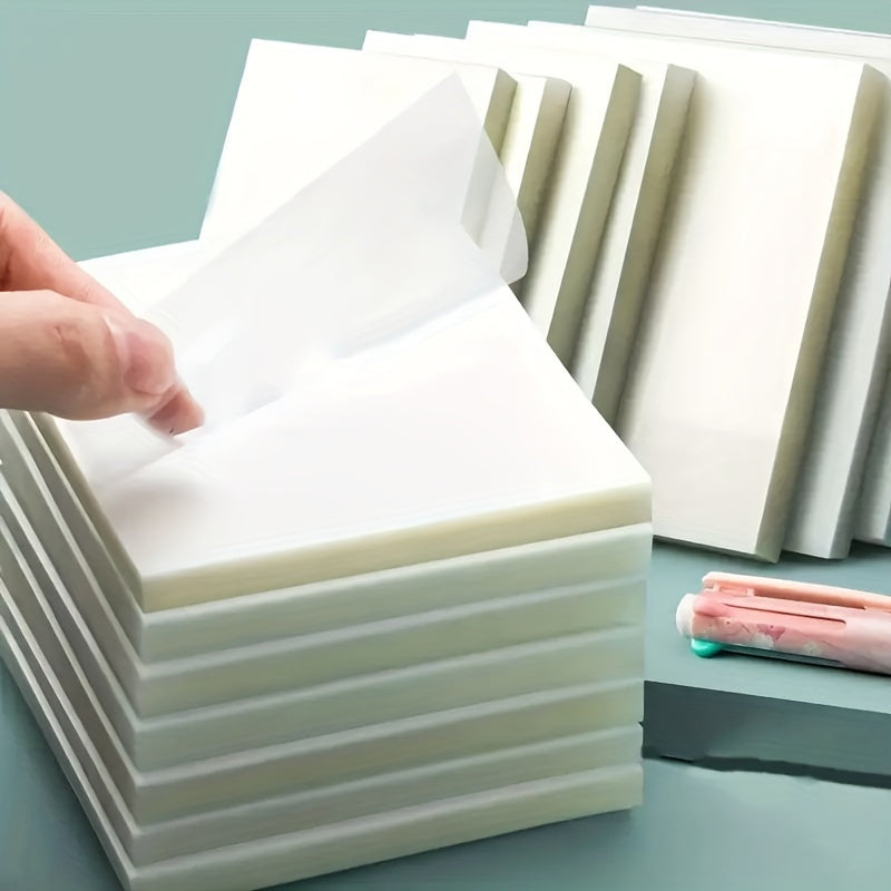 100 Sheets Transparent Sticky Notes for Notebooks Diaries School Office Supplies