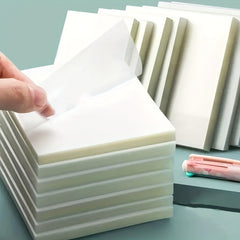 100 Sheets Transparent Sticky Notes for Notebooks Diaries School Office Supplies