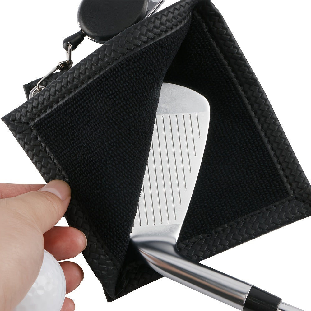 Golf Towel with Hook for Easy Carrying and Ball Cleaning