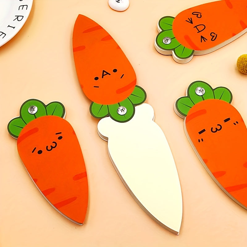 Carrot Memo Pad Spiral Expression Unique Shape