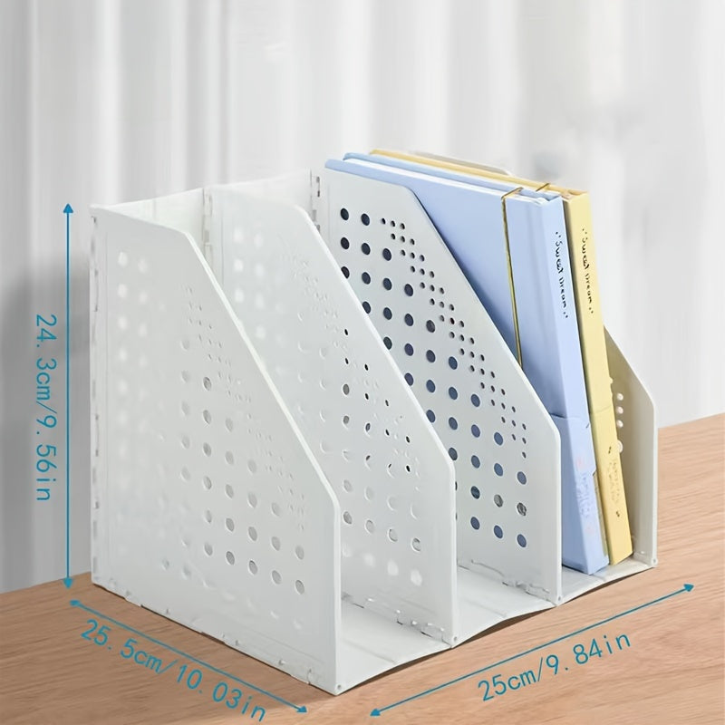 Desktop Book Storage Organizer for Classifying Books and Documents