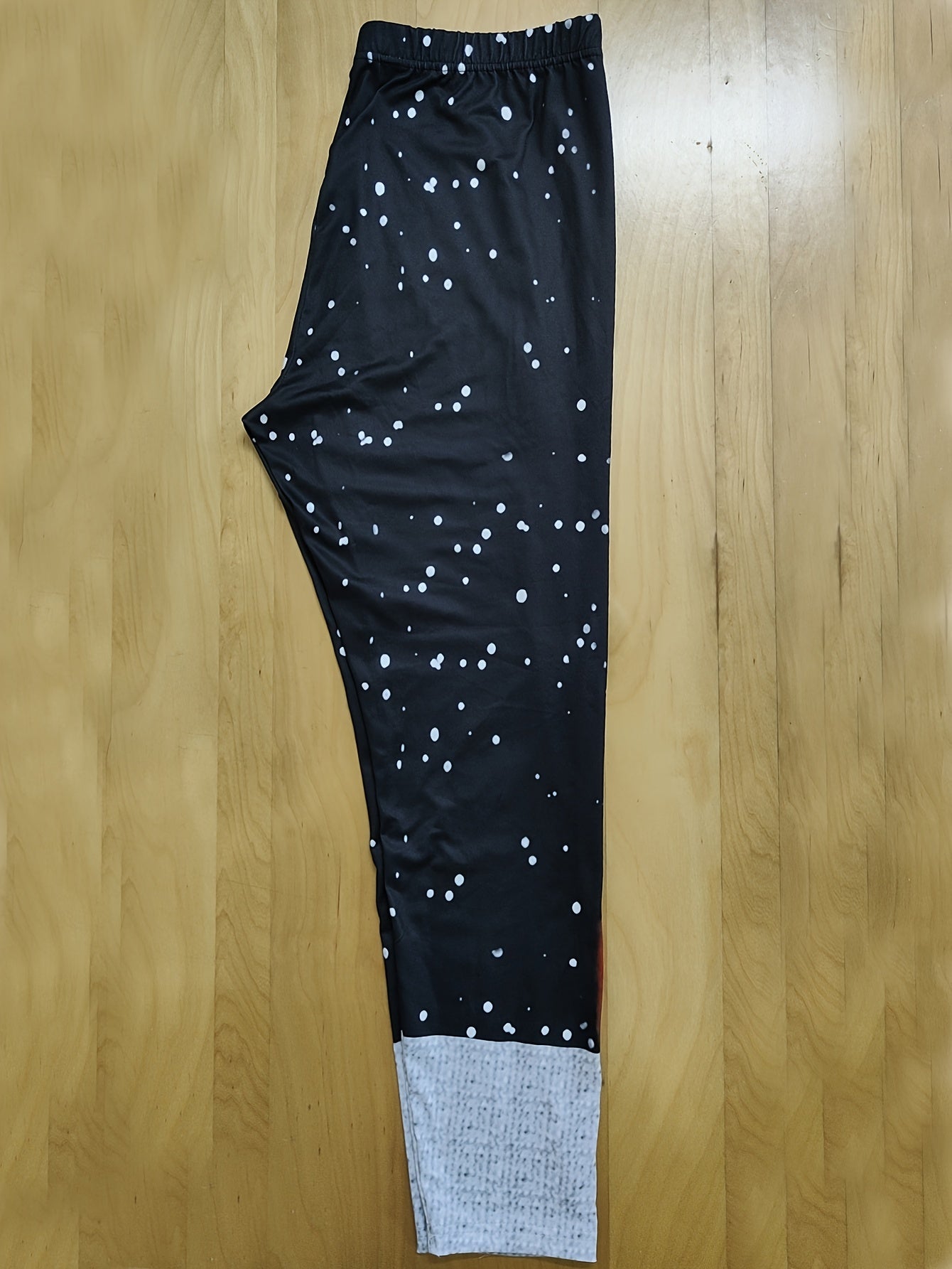  Elk Print High Stretch Skinny Leggings