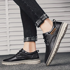 Men's British Style Smart Casual Shoes Wear resistant Non Slip Formal Shoes