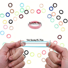 400pcs Children's Hair Tie Hair Ring High Elasticity Hair Rope
